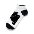 小鳥と映画館のカッコよく覗きに来た黒猫 Ankle Socks