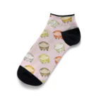 はちゅまみれSHOPのフトアゴまみれにまみれ靴下ピンク Ankle Socks