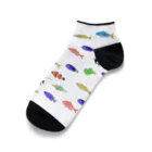 ハナのお店のカラフルな魚たち Ankle Socks