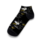 kocoon（コクーン）のうるさい雷と狼（黒） Ankle Socks