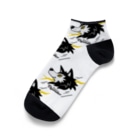 kocoon（コクーン）のうるさい雷と狼（白） Ankle Socks