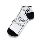 kon1970のハニワロックバックプリント Ankle Socks