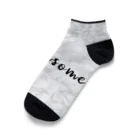 ここあまるの大理石柄 Ankle Socks