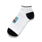 がみみしょつぷの筋トレするサングラスくまさん Ankle Socks