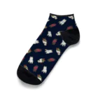 ChibisukeGO ショップSUZURI店のちびーずくつした(ネイビー) Ankle Socks