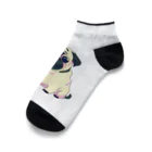 Aeglifeの愛らしいパグ君 Ankle Socks