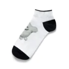 ️️️️️️☁️のかわいいいぬ（フェルトのすがた） Ankle Socks