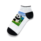 Send8の可愛くむさぼるパンダ Ankle Socks