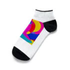 おしゃれなシティグッズの色鮮やかおしゃれアート Ankle Socks