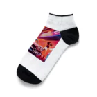 enjoy-itemsの赤いアメ車 Ankle Socks