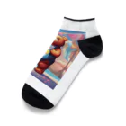 じゆうふぁくとりーのアイスクリームベアー Ankle Socks