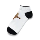 縞模様の飛び付きそうな猫 Ankle Socks