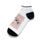 猫の休憩所withこにゃくとのムース君応援グッズ Ankle Socks