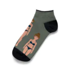 Quatre Illustrationのキャトル・ガール07 Ankle Socks