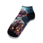 𝔔𝔘𝔒ℜℑ𝔄のCyberpunk giraffe Ankle Socks