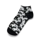 みかんの猫パンチ白猫&黒猫 Ankle Socks