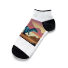 iikyanの恐竜㊺　マジュンガサウルス Ankle Socks