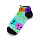 pasonkoのニコニコ花 Ankle Socks