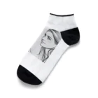 moribouの相手の話に耳を傾ける女性のアートグッズ Ankle Socks