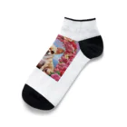 チワワ愛好家ショップの王室の秘密とチワワと薔薇 Ankle Socks