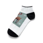 Seyadeのクリスマスに使えるトナカイグッズ Ankle Socks