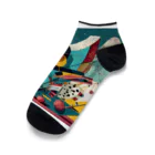 のんびりアート工房のガラクタアート Ankle Socks