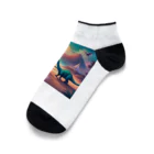 ranranの海辺の2匹の恐竜くん Ankle Socks