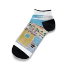 Chantakaのクロアチア　スプリットの港 Ankle Socks