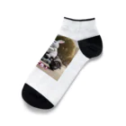 Công ty tròn quây quâyのウサギのハーレーくん Ankle Socks