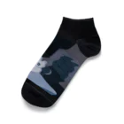 猫のあいさつのよふかしくるぶし Ankle Socks