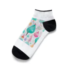 千裕アトリエ（いつもありがとう）のクリスマスのアート Ankle Socks