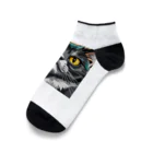 iyashi₋creatersのイケてる猫 Ankle Socks