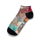 💖宇宙整体♪🌈♪こころからだチャンネル♪💖のThere are infinite rays of love in my eyes Ankle Socks