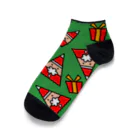 mkumakumaのサンタとプレゼント Ankle Socks