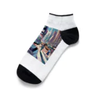 Artful Whiskersの一人旅の少女 Ankle Socks