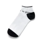 xxIPPOxxの"Knowledge is power" Ankle Socks