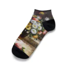 旅するダイスん〈不良芸術家〉の花瓶の花〈油絵〉 Ankle Socks