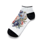 ファンシーTシャツ屋のパステルカラーの花束 Ankle Socks