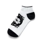ファンシーTシャツ屋のクールなトライバルフラワーⅣ Ankle Socks