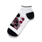 Noir's Cronusの地獄のKatanaGirl Ankle Socks