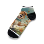 Happy Shopの犬キラキラ Ankle Socks