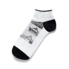 yason1031の和の建築 Ankle Socks
