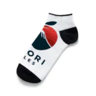 KUMACHOPのあおもりりんごと岩木山 Ankle Socks