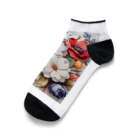 Lemon teaのたくさんの花々を Ankle Socks