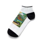 どうぶつやのハワイ　ピックアップトラック Ankle Socks