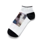 SaltyCookie Design Worksの猫パーカーの女の子(6) Ankle Socks