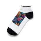 yuking0825の海を彩るコーラル Ankle Socks