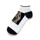Cat's Canvasの泣く猫 Ankle Socks