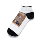 masaのカウンターの上で眠っている猫 Ankle Socks