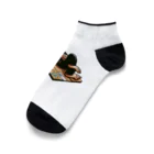 Homeless_chimpanzeeの陽気なホームレスチンパンくん Ankle Socks